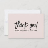 Carte de remerciements d'ordre commercial moderne (Devant)