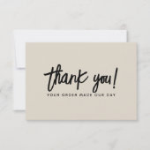 Carte de remerciements d'ordre commercial moderne (Devant)