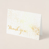 Carte de remerciements doré (Devant)