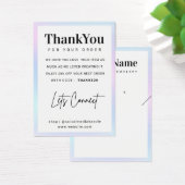 Carte de remerciements d'oreilles de collier de lo (Bureau)