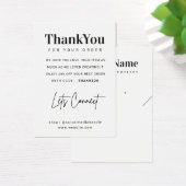 Carte de remerciements d'oreilles de collier de lo (Bureau)