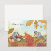 Carte De Remerciements Dormice comestible (Glis glis) dans la nature (Devant / Derrière)