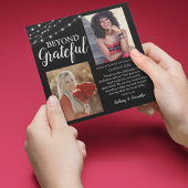 Carte De Remerciements Double célébration 2 Diplôme photo