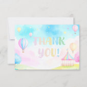 Carte De Remerciements Douce aquarelle pastel pour le 1er anniversaire d' (Devant)