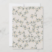 Carte De Remerciements Douce forêt aquarelle Lion Feuillage Baby Shower (Dos)