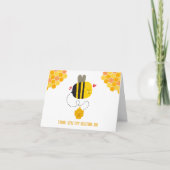 Carte De Remerciements Douce Kawaii Bumble Bee Anniversaire Buzday par (Devant)