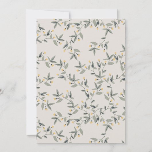 Carte De Remerciements Douce lionne aquarelle forêt baptême (Dos)