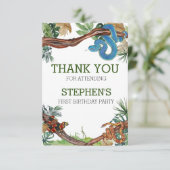 Carte De Remerciements Doucement sur Snake Reptile Lover Anniversaire (Debout devant)