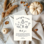 Carte De Remerciements Douceur faite à la main pour une Mariée Fraîche éc