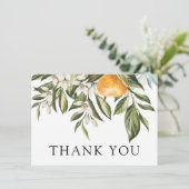 Carte De Remerciements Douche de Clémentine et de Verdure (Debout devant)