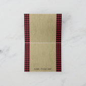 Carte De Remerciements Douche de plaid de bûcheron de bébé de notes de (Intérieur)