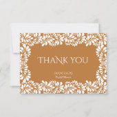 Carte De Remerciements Douche nuptiale de talavera mexicaine (Devant)