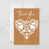 Carte De Remerciements Douche nuptiale de talavera mexicaine (Devant)