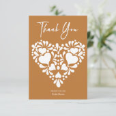 Carte De Remerciements Douche nuptiale de talavera mexicaine (Debout devant)