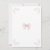 Carte De Remerciements Douche pour bébé garçon rose mignonne (Dos)