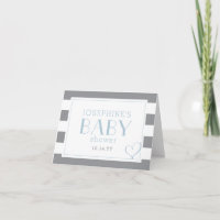 Douche rayée gris bleu clair