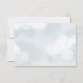 Carte de remerciements d'ours en peluche de l'avio (Dos)