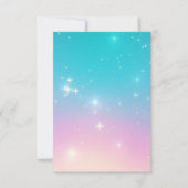 Carte De Remerciements doux 16 flacon de parfum rose bleu élégant mignon (Dos)