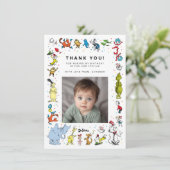 Carte De Remerciements Dr. Seuss Character Confetti | ANNIVERSAIRE DE ENF (Debout devant)