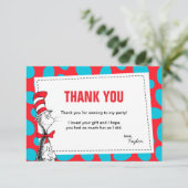 Carte De Remerciements Dr. Seuss | Le Chat dans le Chapeau Remerciement d (Debout devant)