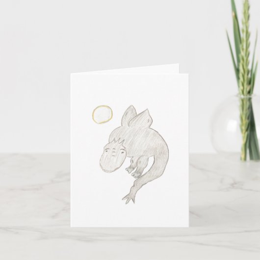 Carte De Remerciements Dragon (Devant)