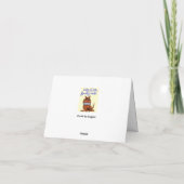 Carte De Remerciements Dragon 🐉 Dans Les Planches (Dos)