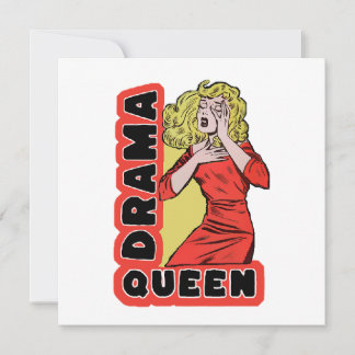 Carte De Remerciements Drama Queen parce que tout m'excite trop