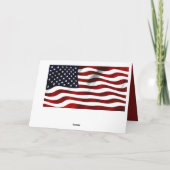 Carte De Remerciements Drapeau américain (Dos)