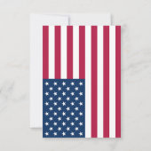 Carte De Remerciements Drapeau américain (Dos)