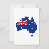 Carte De Remerciements Drapeau australien (Devant)