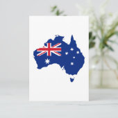 Carte De Remerciements Drapeau australien (Debout devant)
