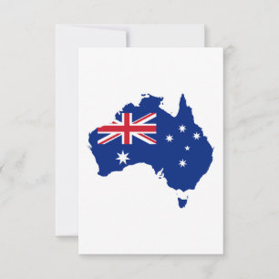 Carte De Remerciements Drapeau australien