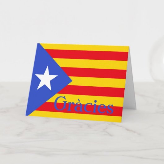 Carte De Remerciements Drapeau catalan