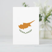 Carte De Remerciements Drapeau de Chypre (Debout devant)