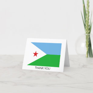 Carte De Remerciements Drapeau de Djibouti