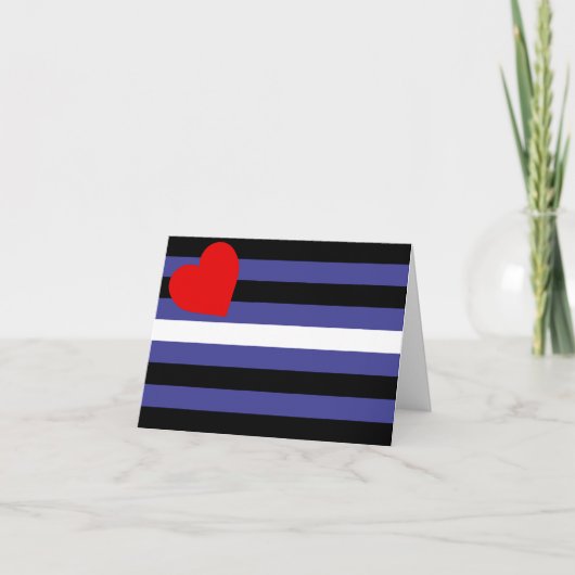 Carte De Remerciements Drapeau de fierté cuir (Devant)