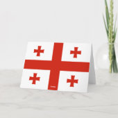 Carte De Remerciements Drapeau de Géorgie (Dos)