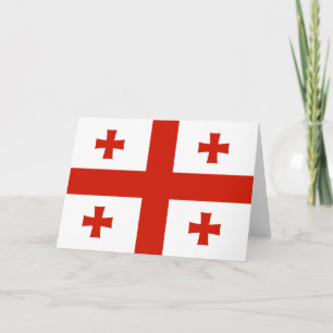 Carte De Remerciements Drapeau de Géorgie