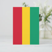 Carte De Remerciements Drapeau de Guinée (Debout devant)