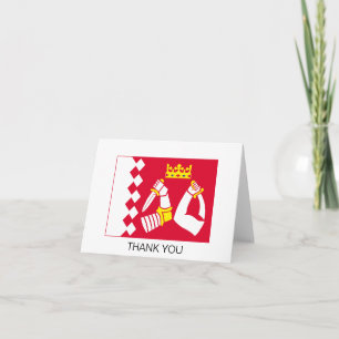 Carte De Remerciements Drapeau de la Carélie du Nord