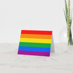 Carte De Remerciements Drapeau de la Fierté arc-en-ciel LGBTQ+