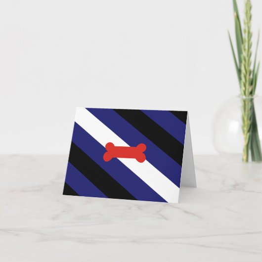 Carte De Remerciements Drapeau de la fierté de jeu de chiot (Devant)
