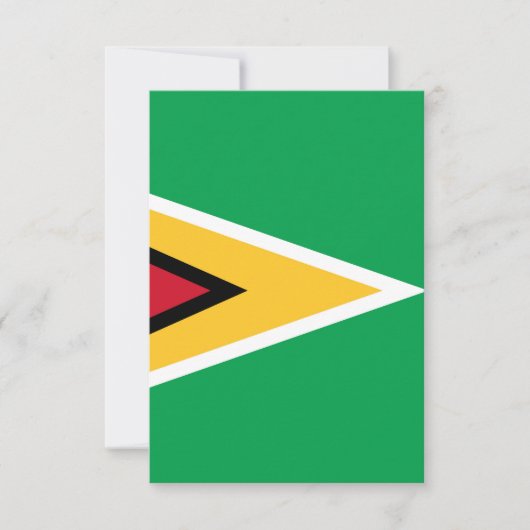 Carte De Remerciements Drapeau de la Guyane (Devant)
