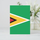 Carte De Remerciements Drapeau de la Guyane (Debout devant)