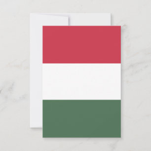 Carte De Remerciements drapeau de la Hongrie