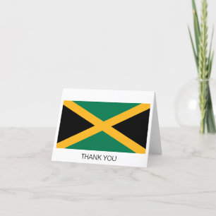 Carte De Remerciements Drapeau de la Jamaïque