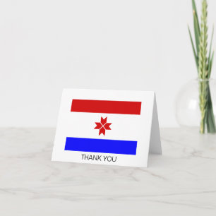 Carte De Remerciements Drapeau de la Mordovie