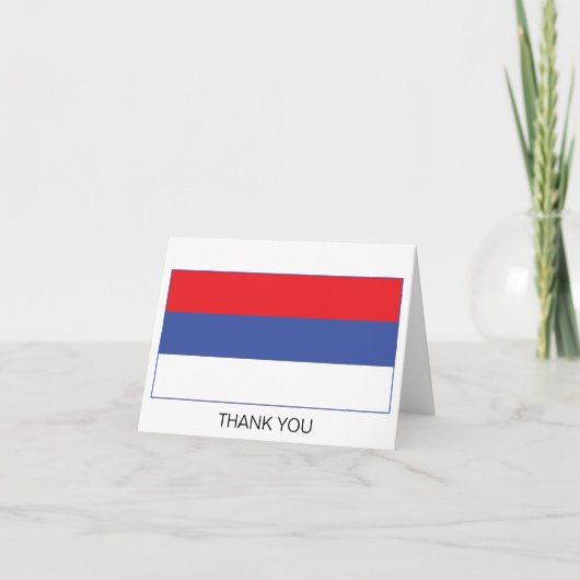 Carte De Remerciements Drapeau de la Republika Srpska (Devant)