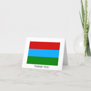 Carte De Remerciements Drapeau de la République de Carélie