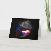 Carte De Remerciements Drapeau de la République tchèque (Devant)